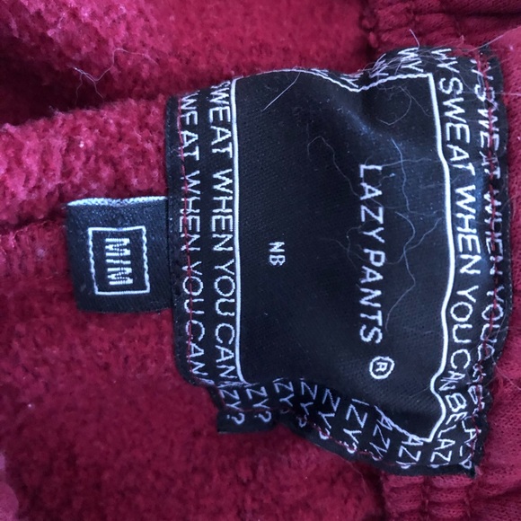 Lazypant Classic Sweatpants Burgundy Red - Picture 6 of 6